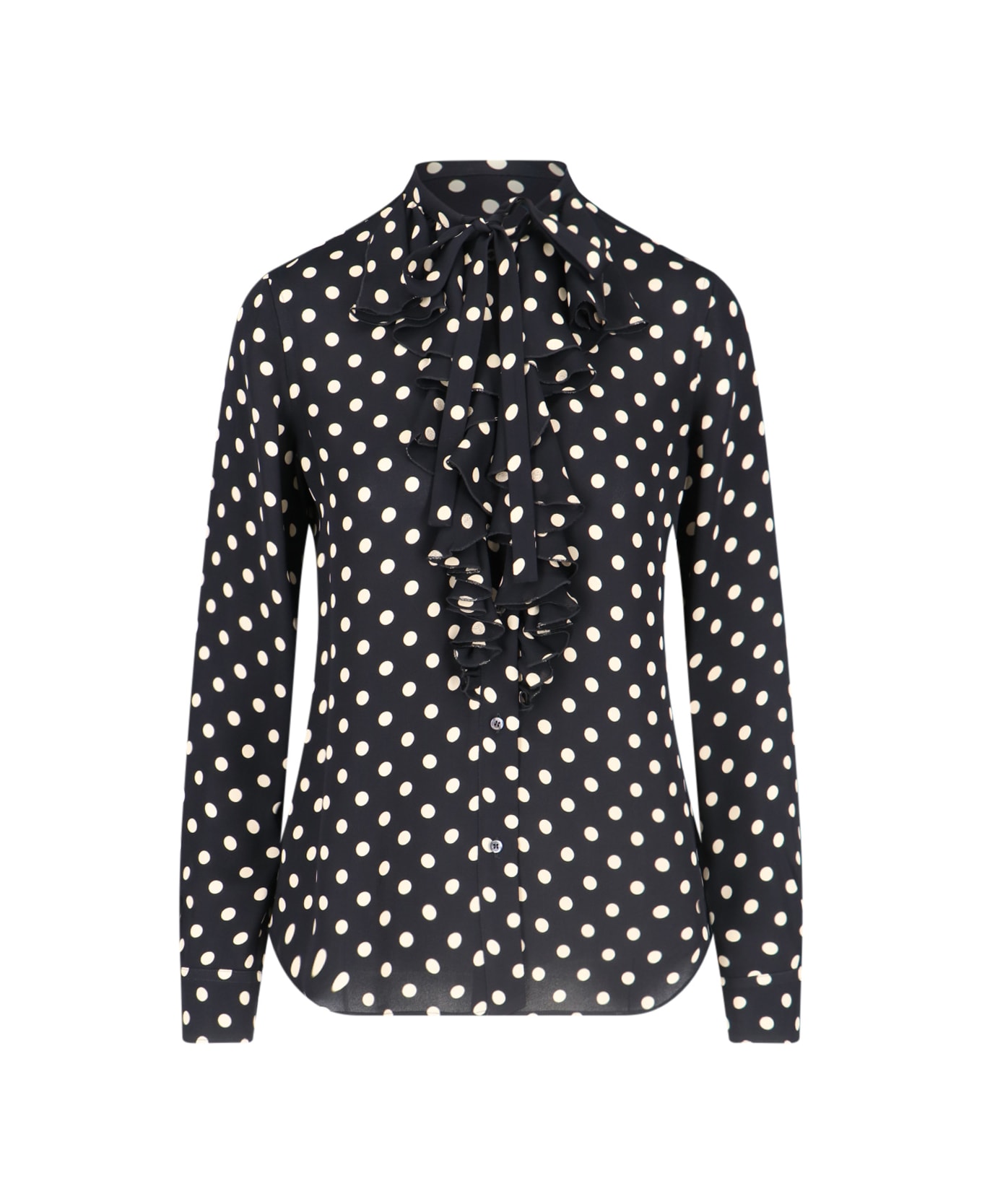 Aspesi Polka Dot Shirt - Black