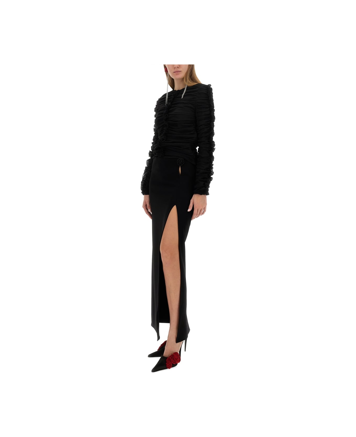 Magda Butrym Long Skirt - BLACK スカート