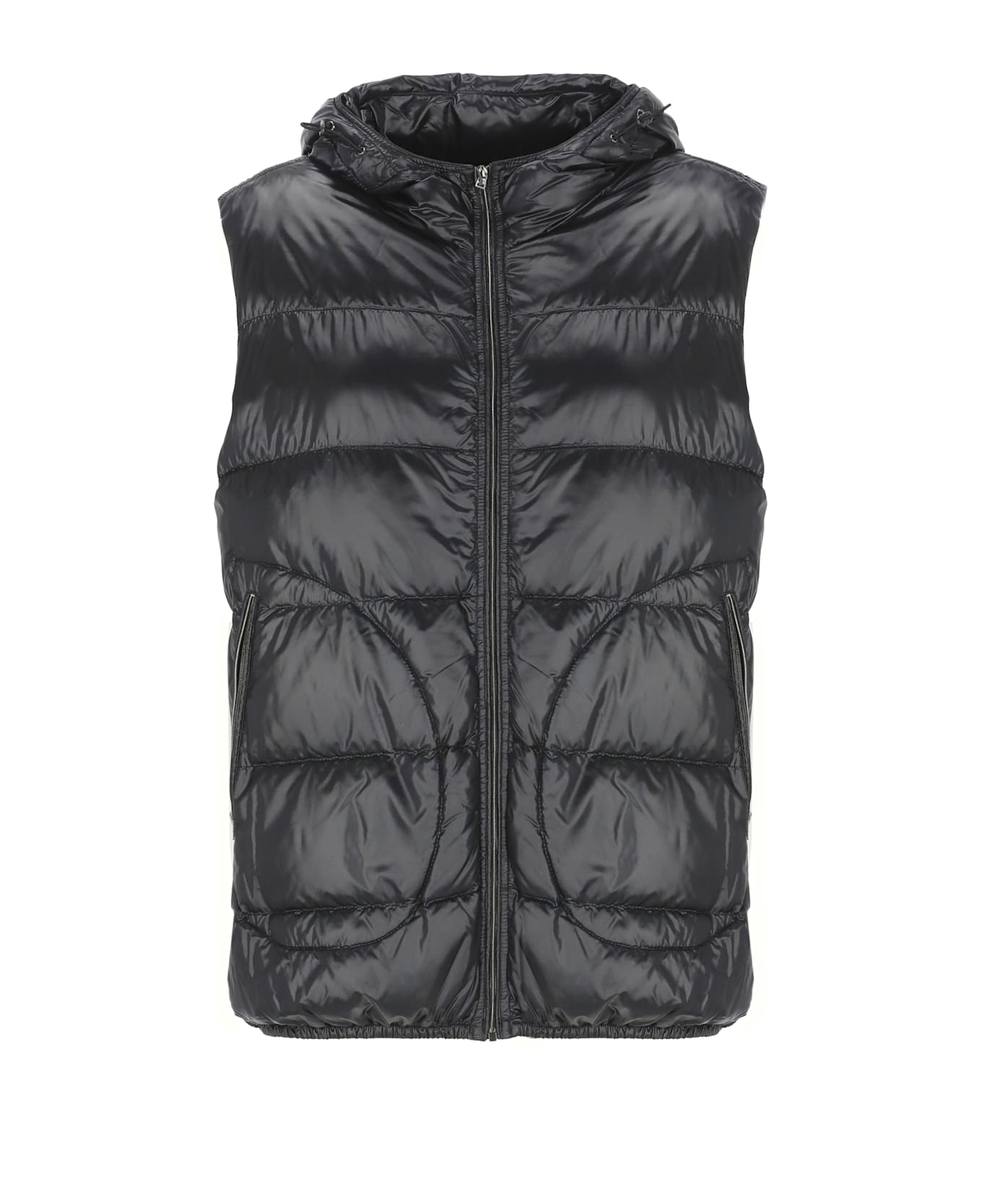 Herno Quilted Vest - Black