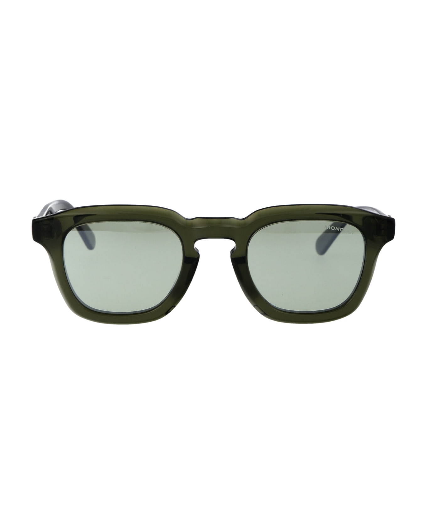 Moncler Eyewear Ml0262 Sunglasses - 96Q Verde Scuro Lucido
