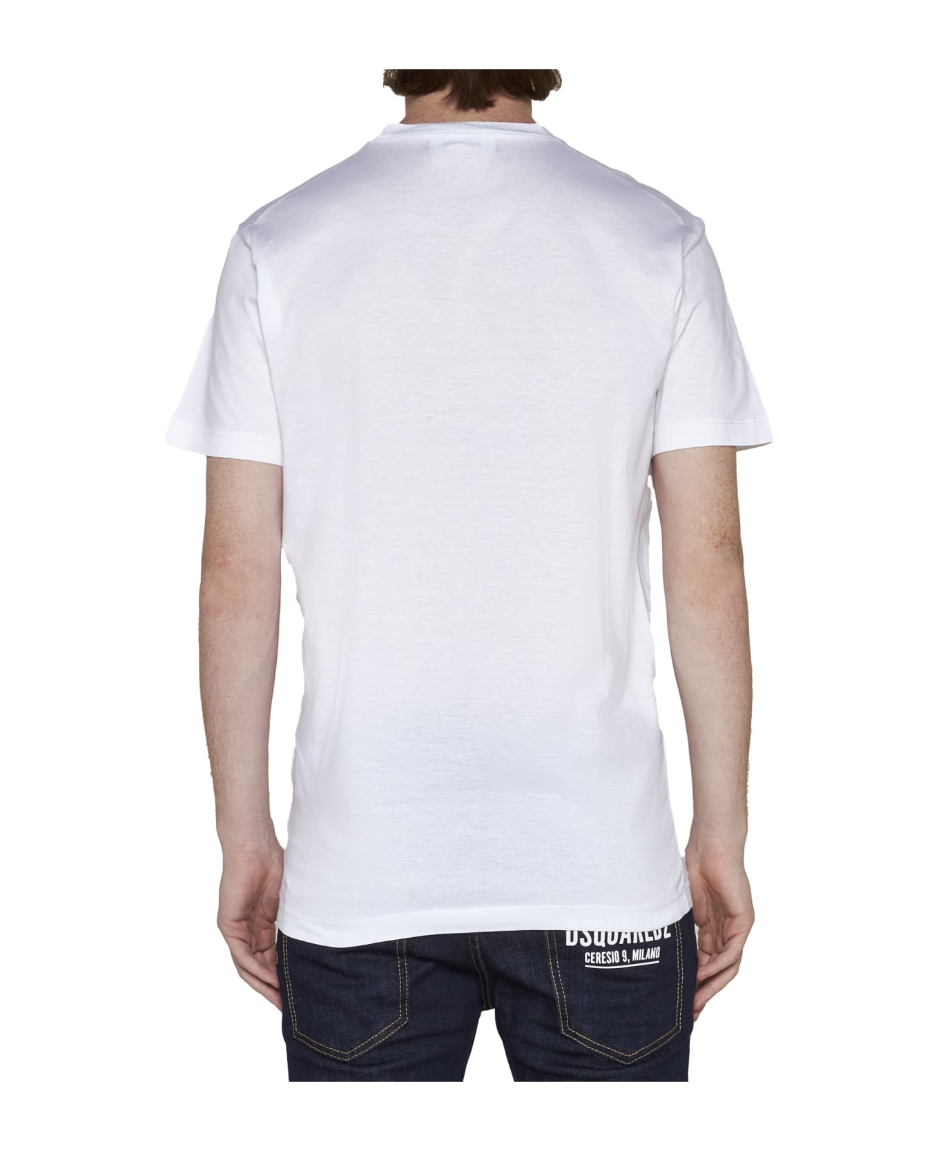 Dsquared2 Icon Logo T-shirt - White/black シャツ