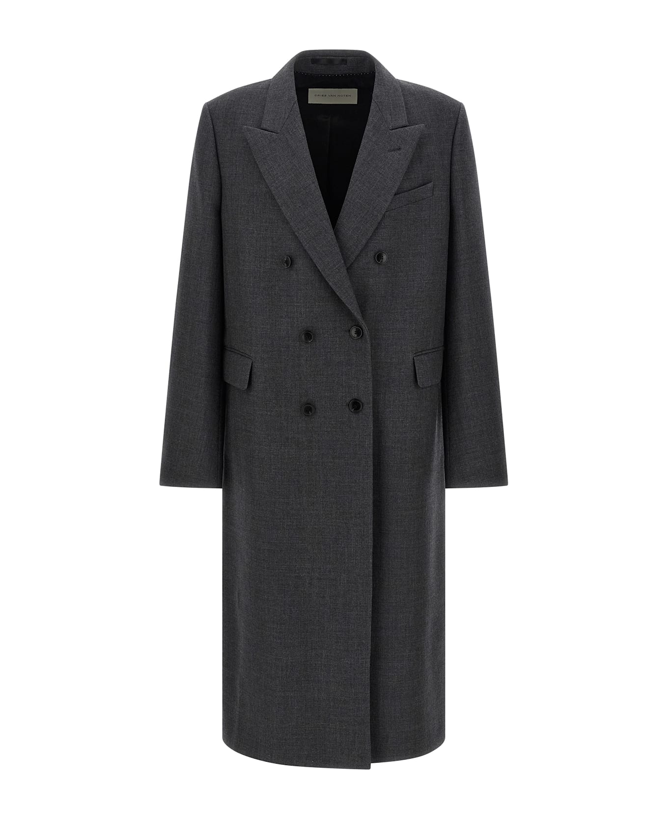 Dries Van Noten Double-breasted Coat - Gray