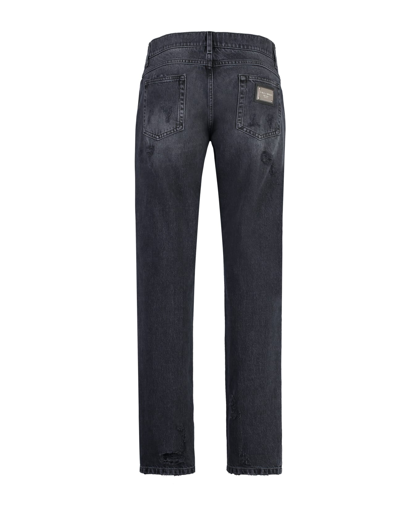 Dolce & Gabbana Regular-fit Cotton Jeans - black