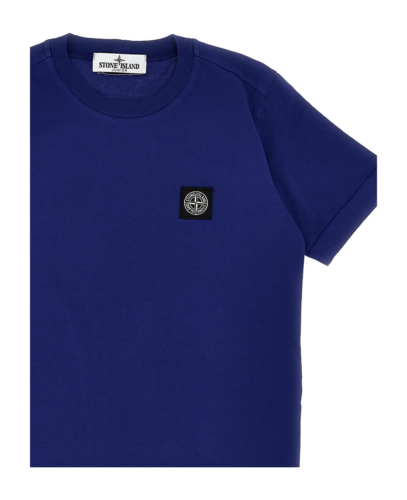 Stone Island Logo Patch T-shirt - Blu