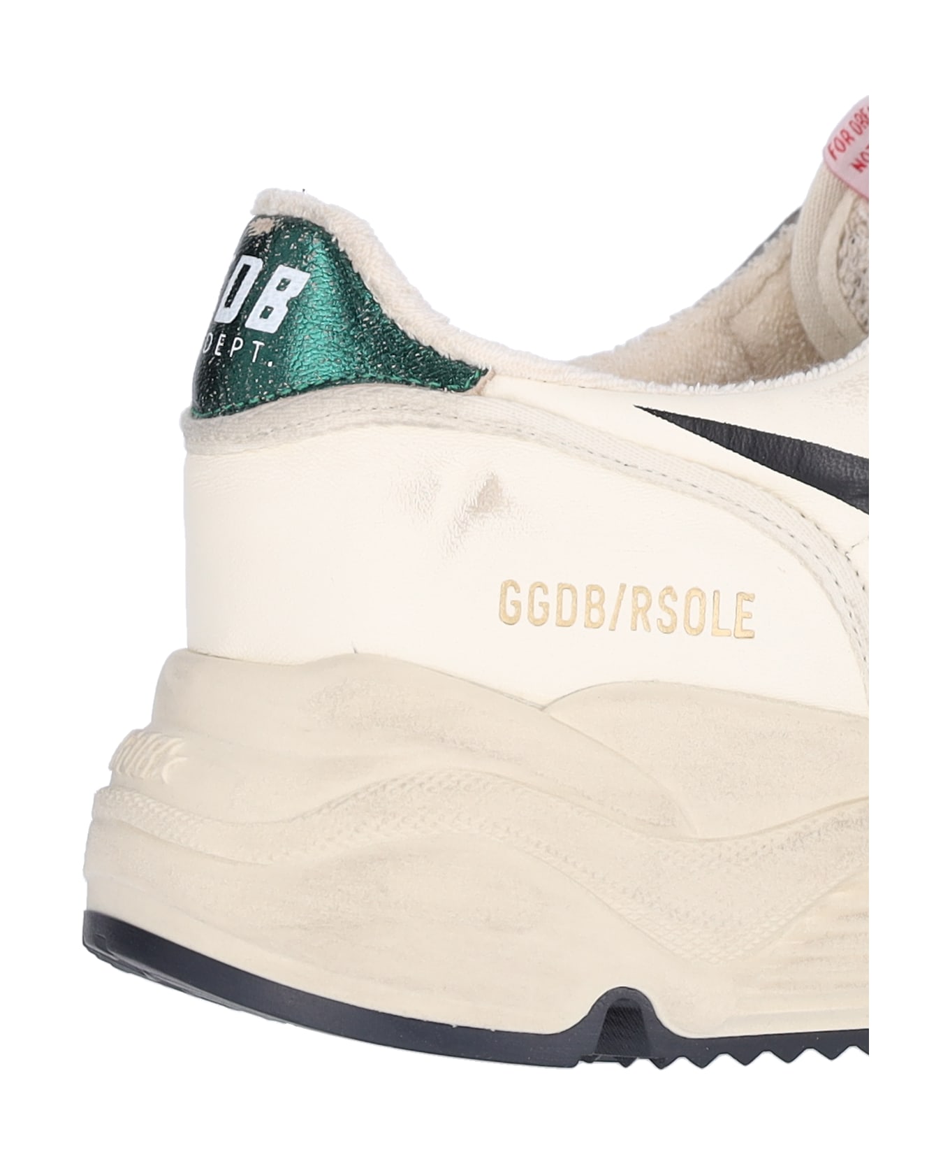 Golden Goose Running Sneakers - White/Black/Emerald