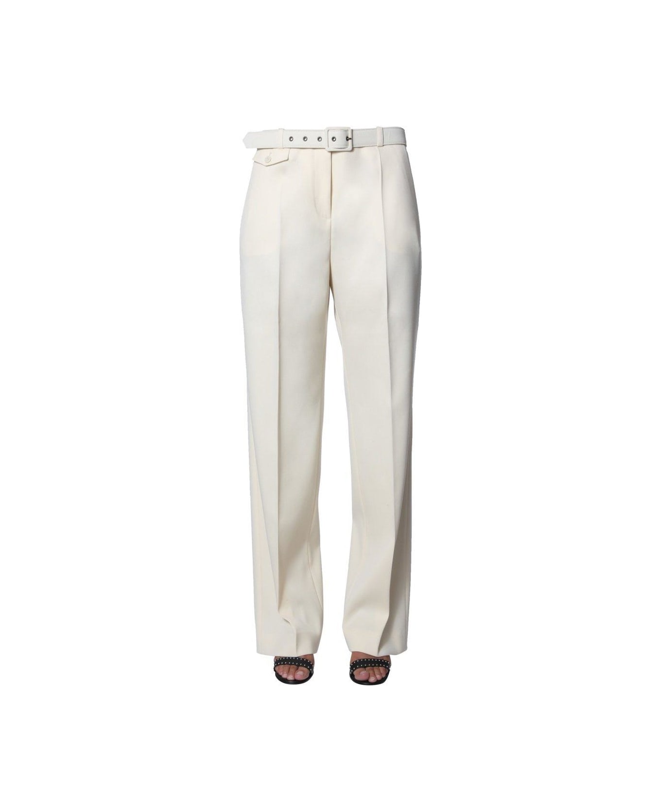 Givenchy Belted Tailored Pants - WHITE