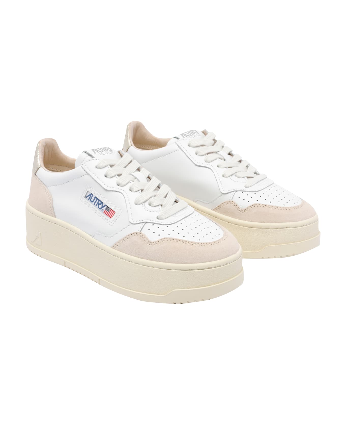 Autry Medialist Platform Sneakers - White
