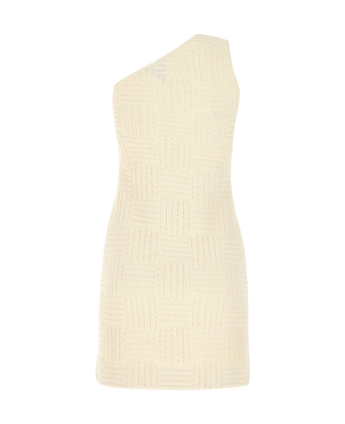Bottega Veneta Ivory Terry Fabric Mini Dress - 2945 ワンピース＆ドレス