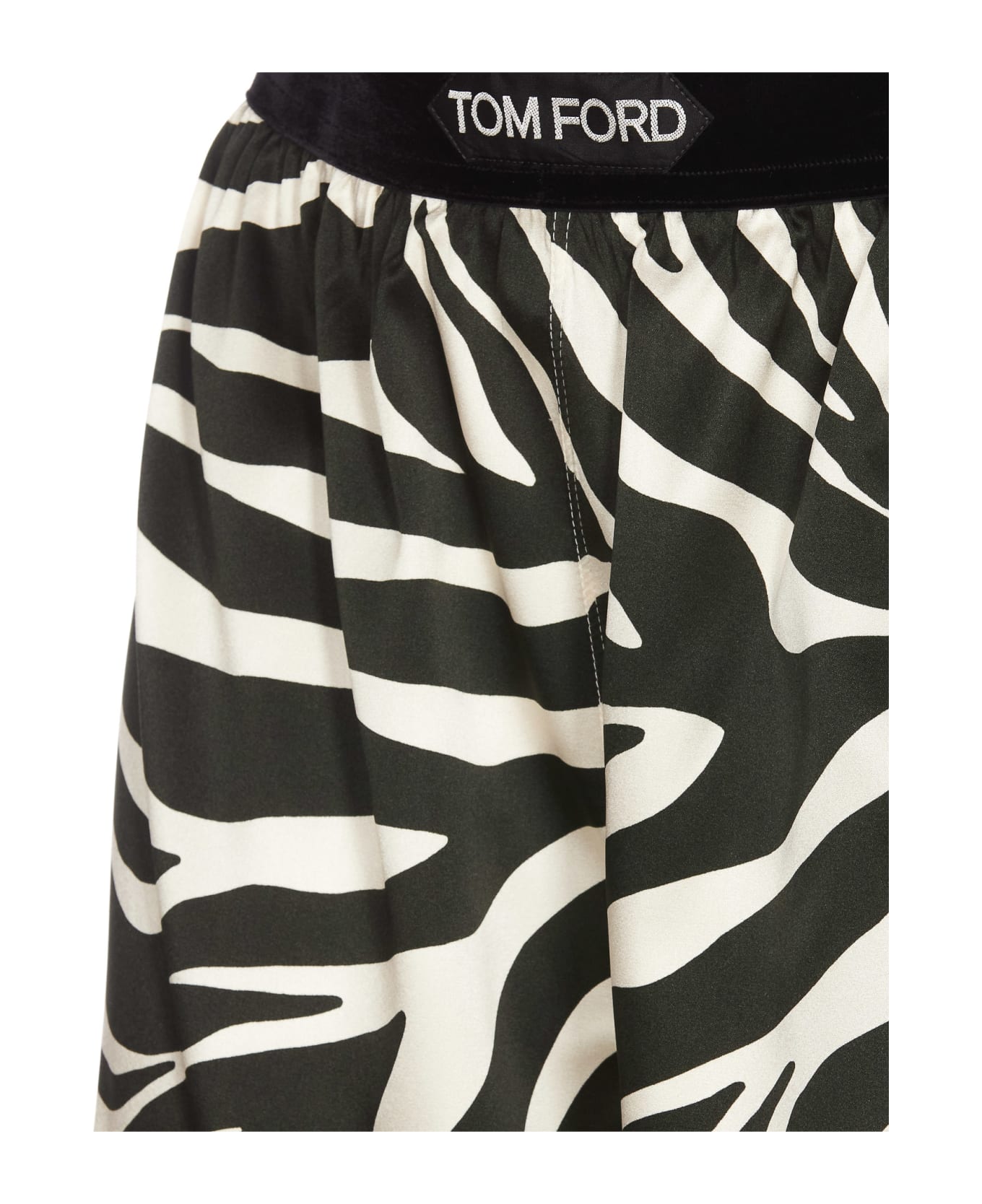 Tom Ford Zebra Print Shorts - Black