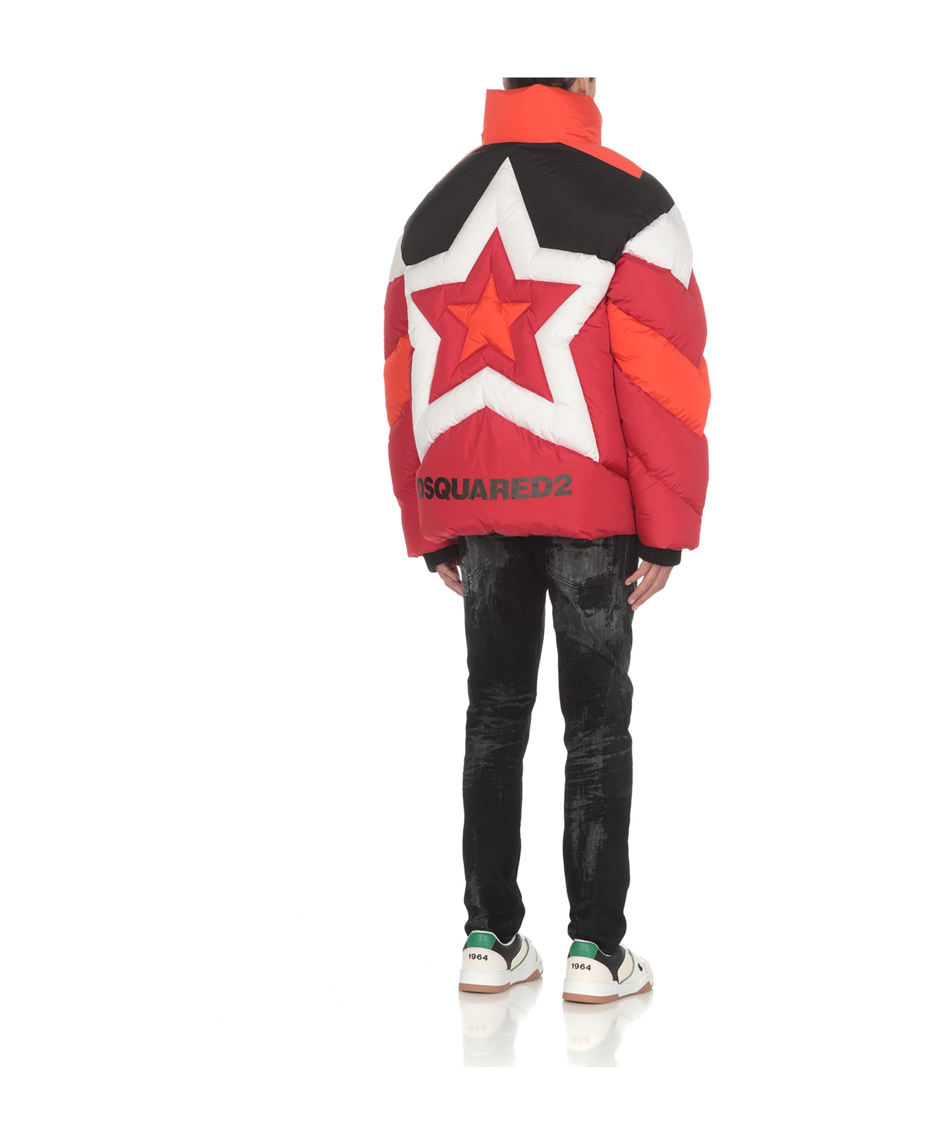 Dsquared2 Puffy Star Kaban Down Jacket - Red