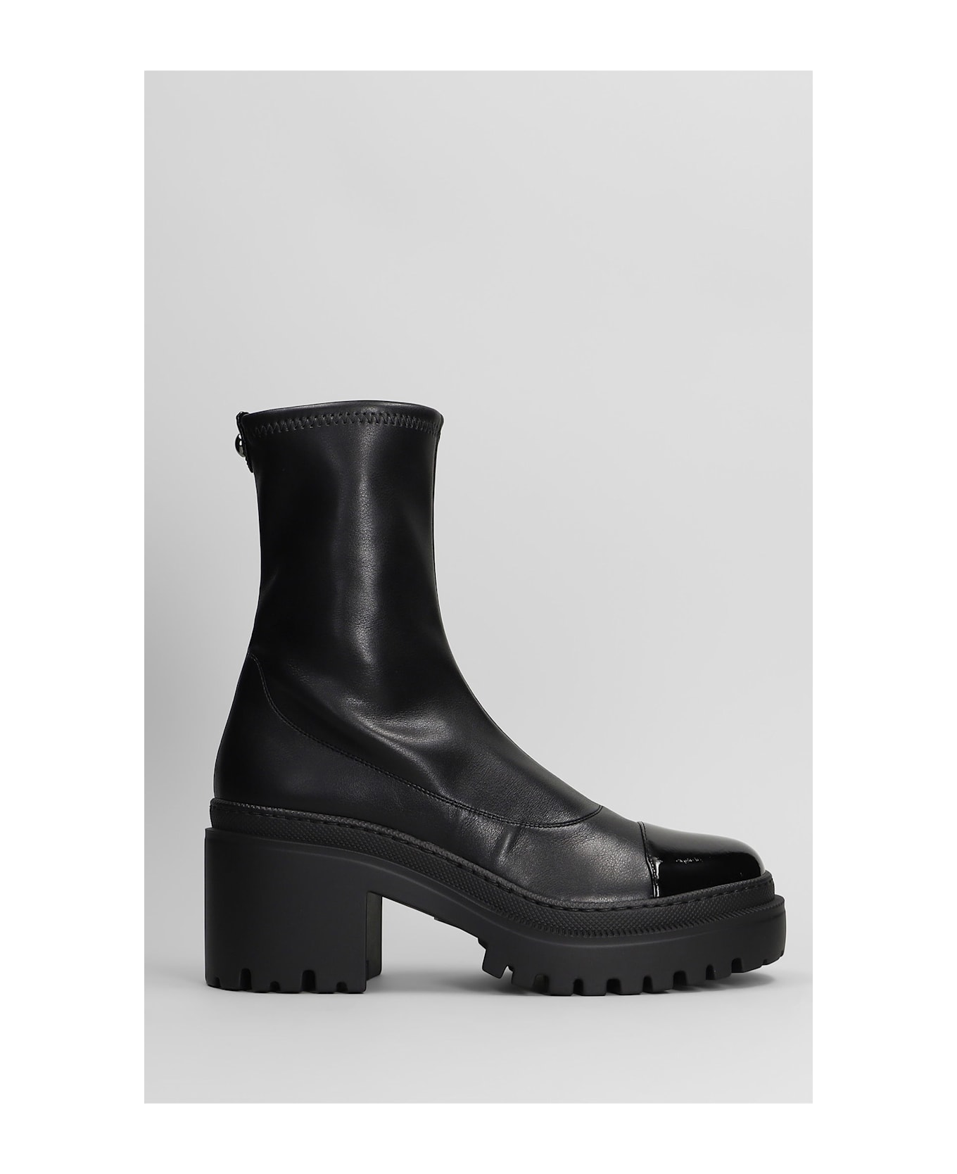 Giuseppe Zanotti Lionora Combat Boots In Black Leather - black
