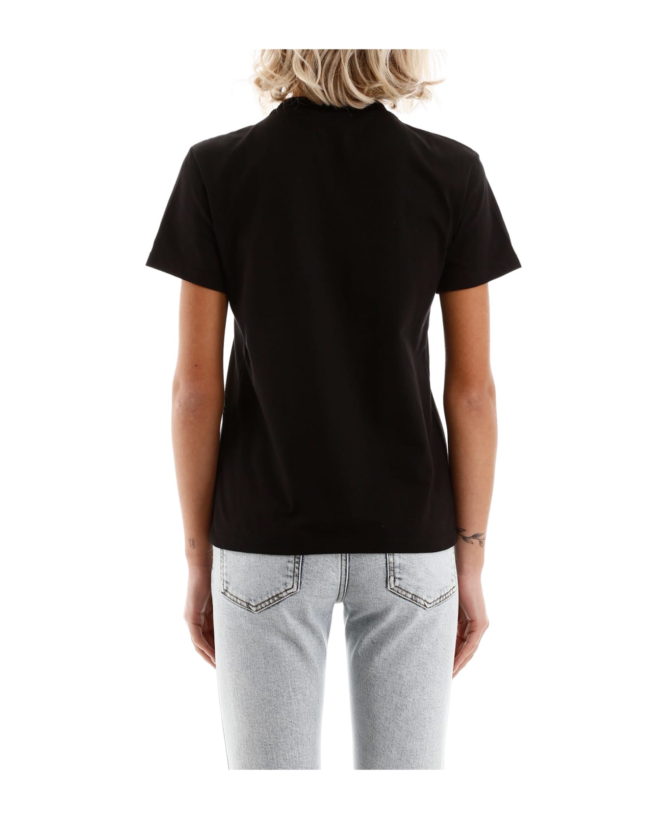 MSGM Logo Box T-shirt - BLACK (Black)