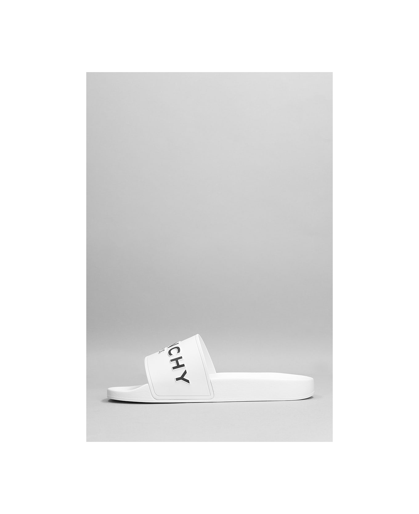 Givenchy Flats In White Rubber/plasic - white