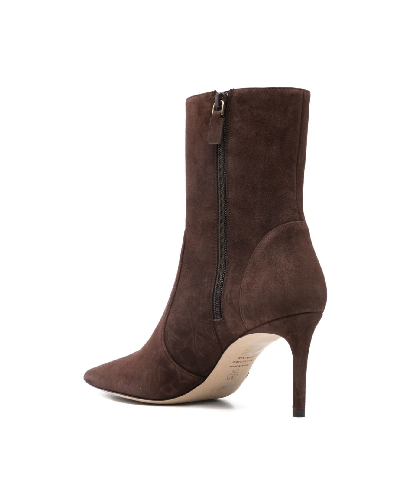 Stuart Weitzman Brown Suede Ankle Boots - Brown