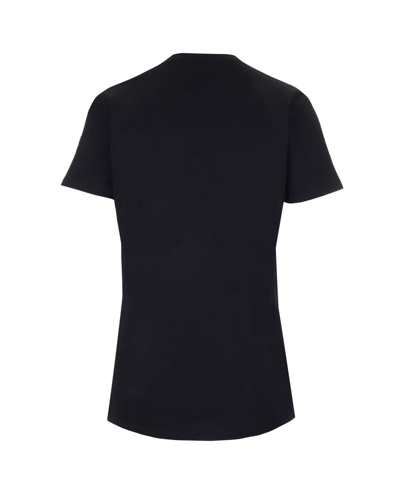 Moncler Crewneck Short-sleeved T-shirt - Black
