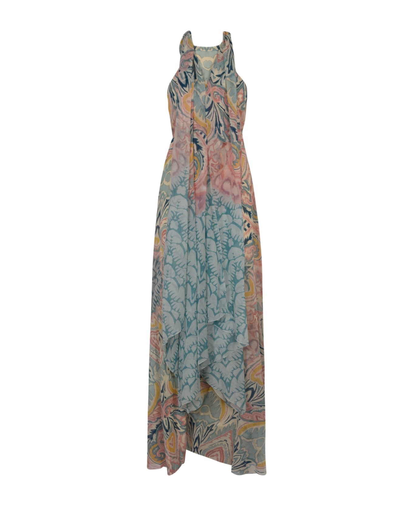 Etro Printed Long-length Dress - Azure