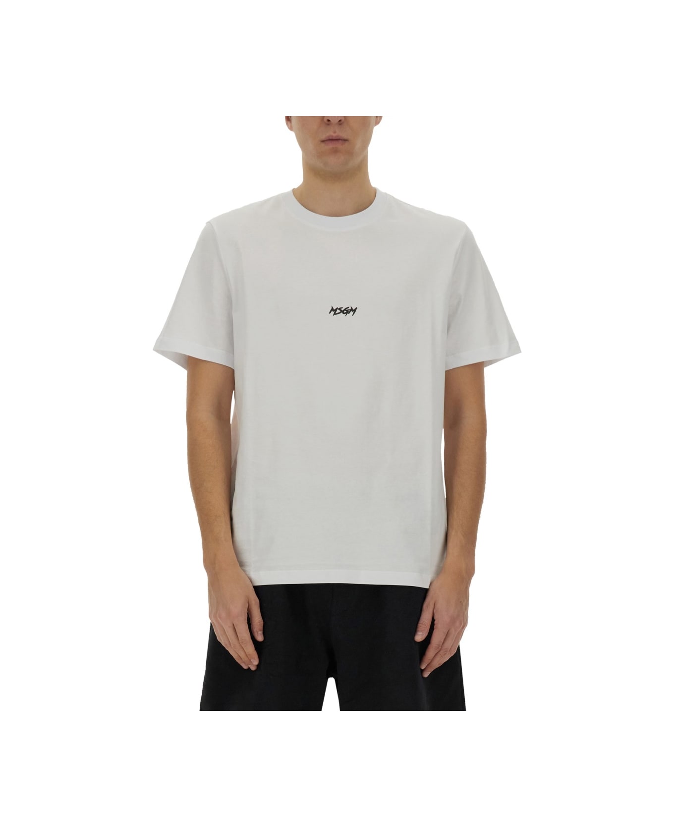 MSGM Cotton T-shirt - WHITE