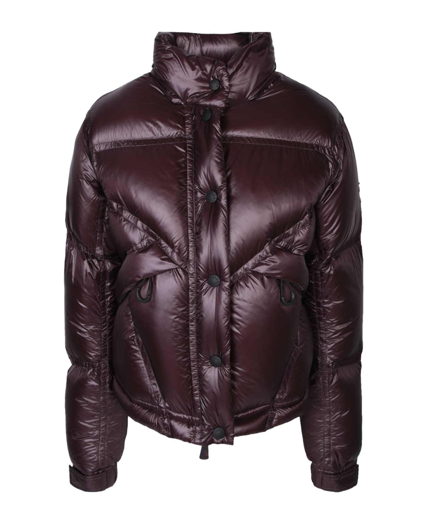 Moncler Grenoble Dark Brown Nylon Julier Down Jacket - 48E