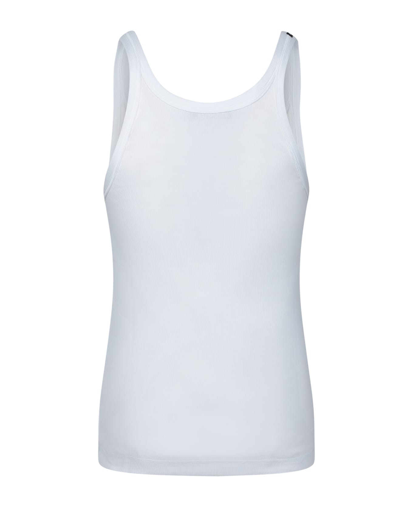 Dolce 
Gabbana Dg White Cotton Tank Top - White