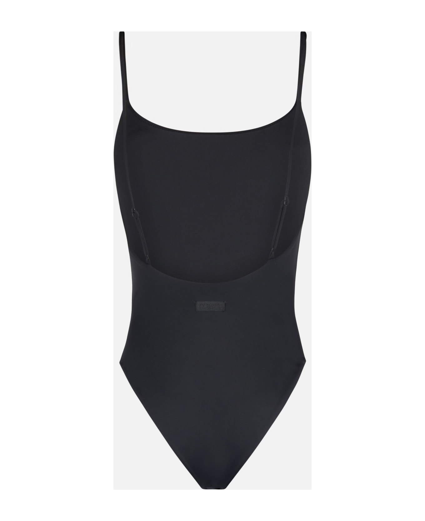 MC2 Saint Barth Woman Rhinestones One-piece Swimsuit Cecille - BLACK