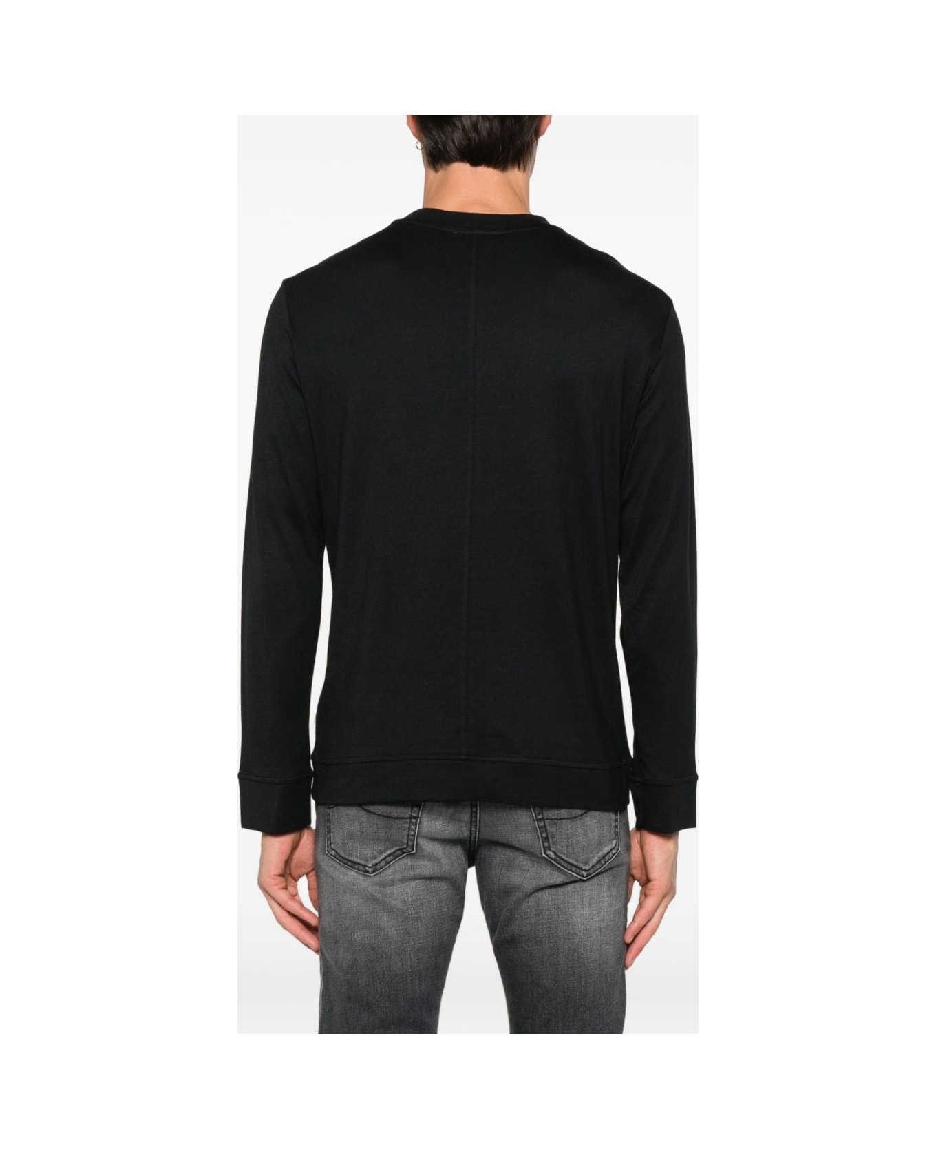 Paolo Pecora Black Modal Knit T-shirt - Black