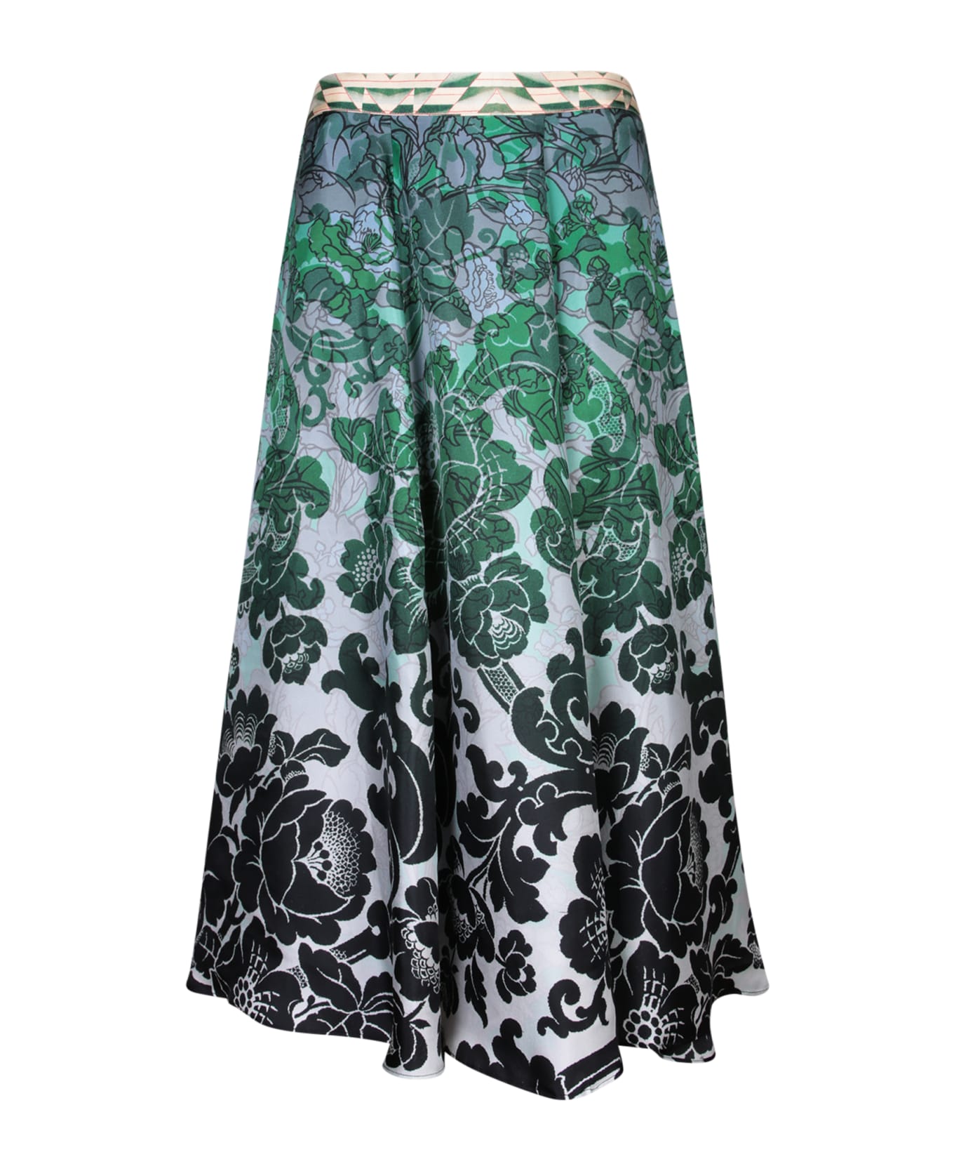 Pierre-Louis Mascia Aloe Teal/black Skirt - Green