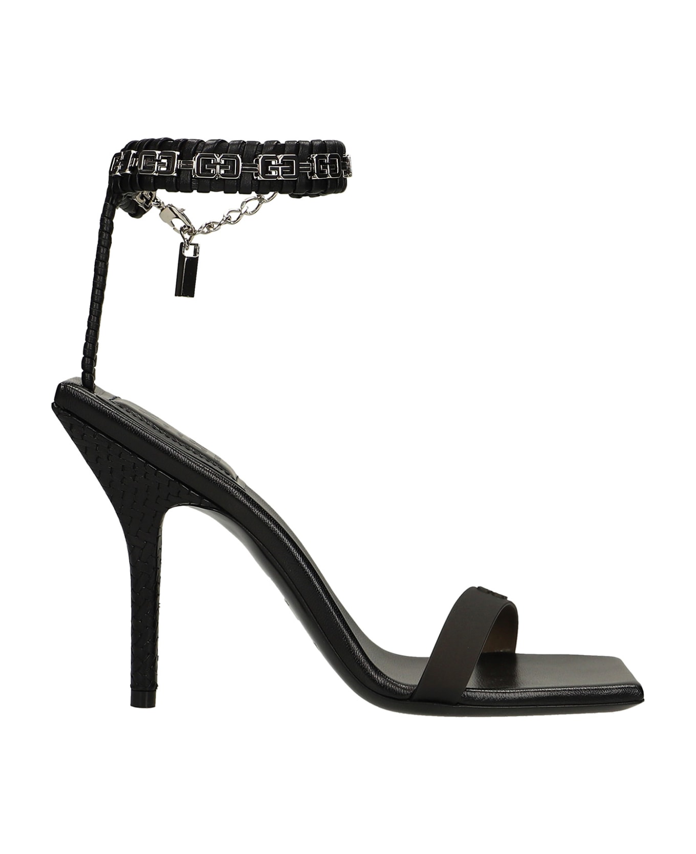 Givenchy Sandals In Black Leather - black