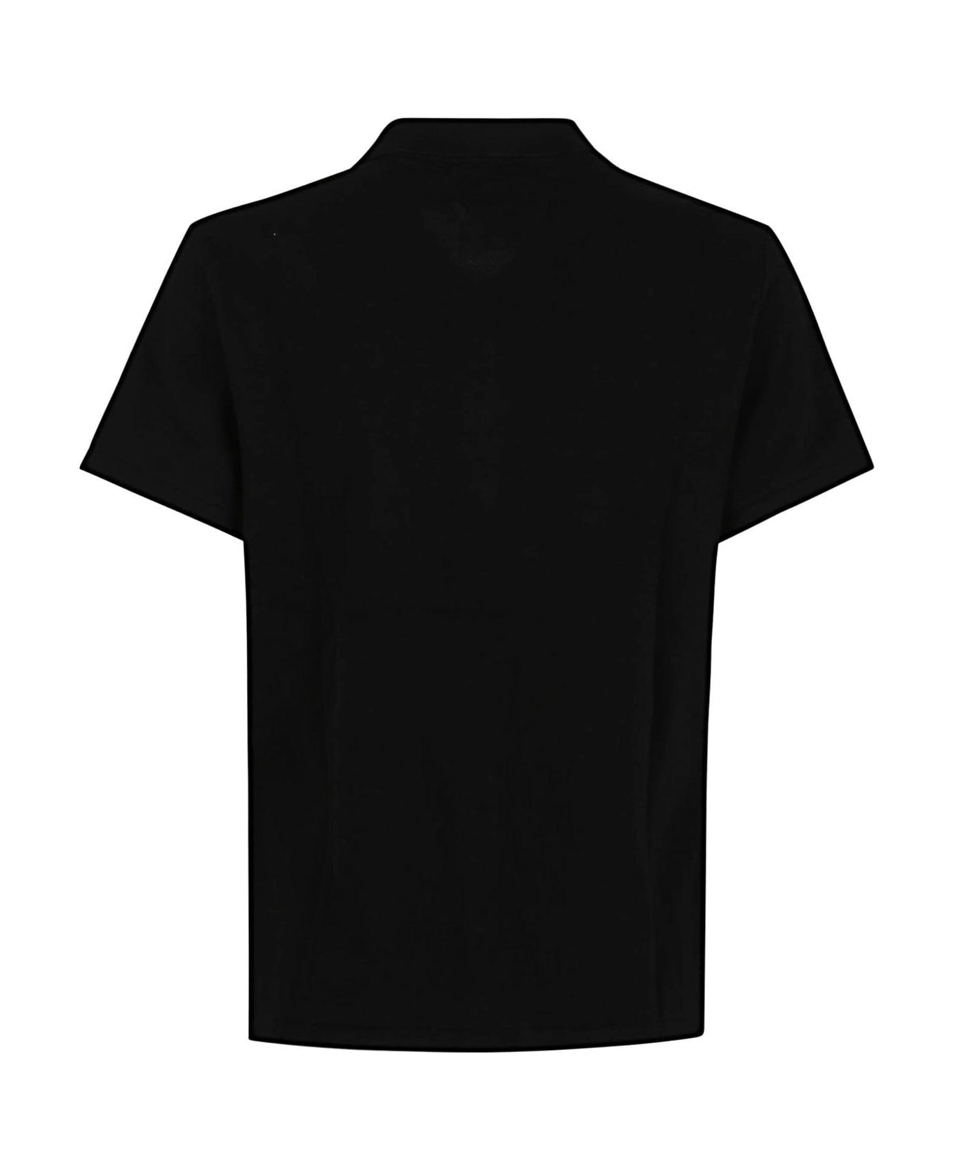 Ralph Lauren Logo Embroidered Buttoned Shirt - Polo Black