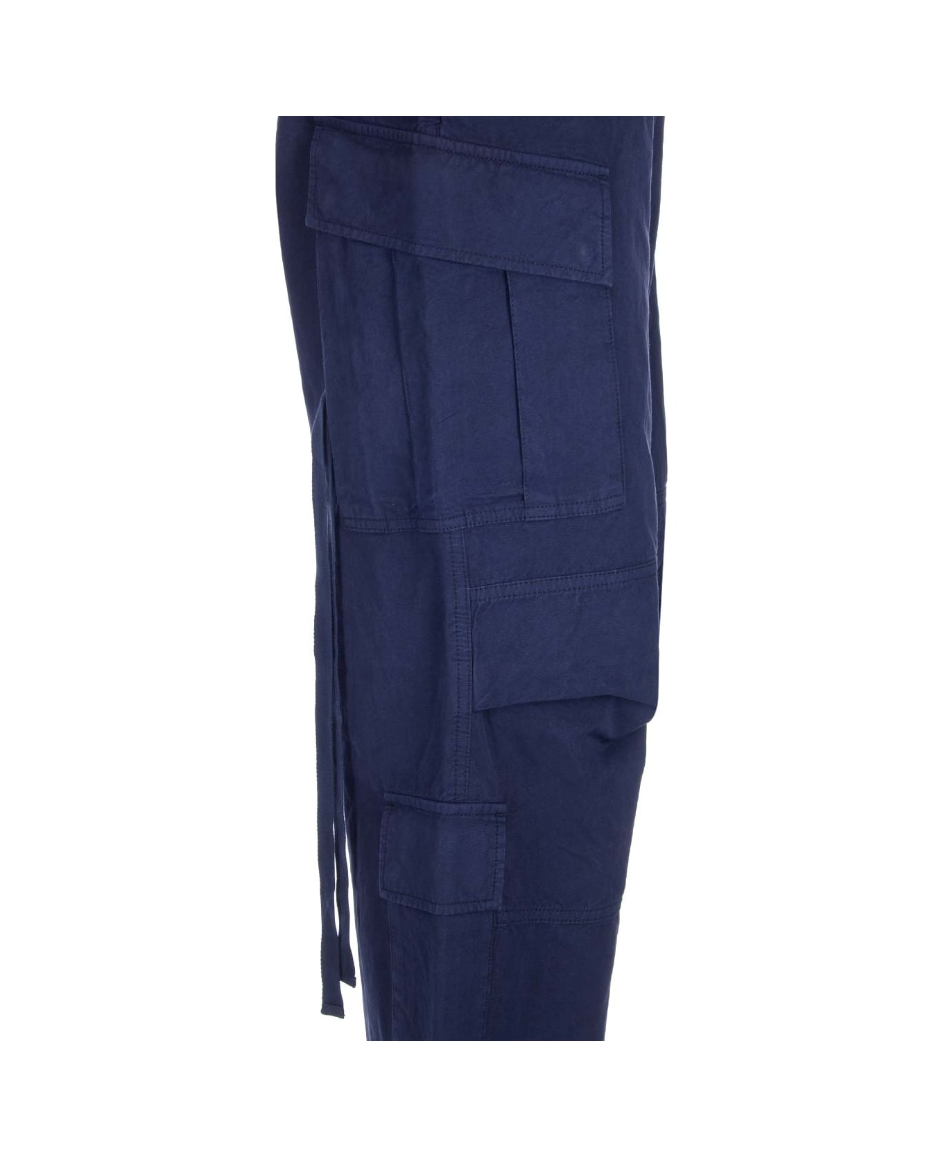 DARKPARK Flared Cargo Trousers - Blue