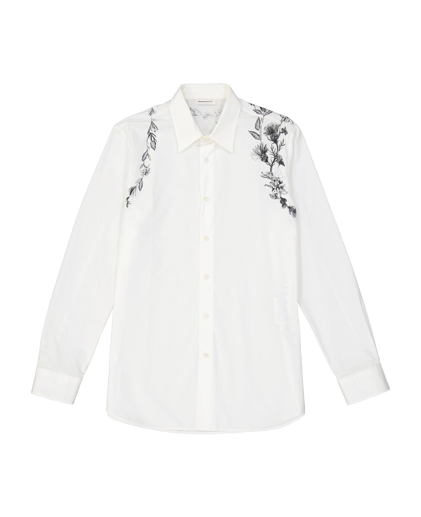Alexander McQueen Printed Shirt - White