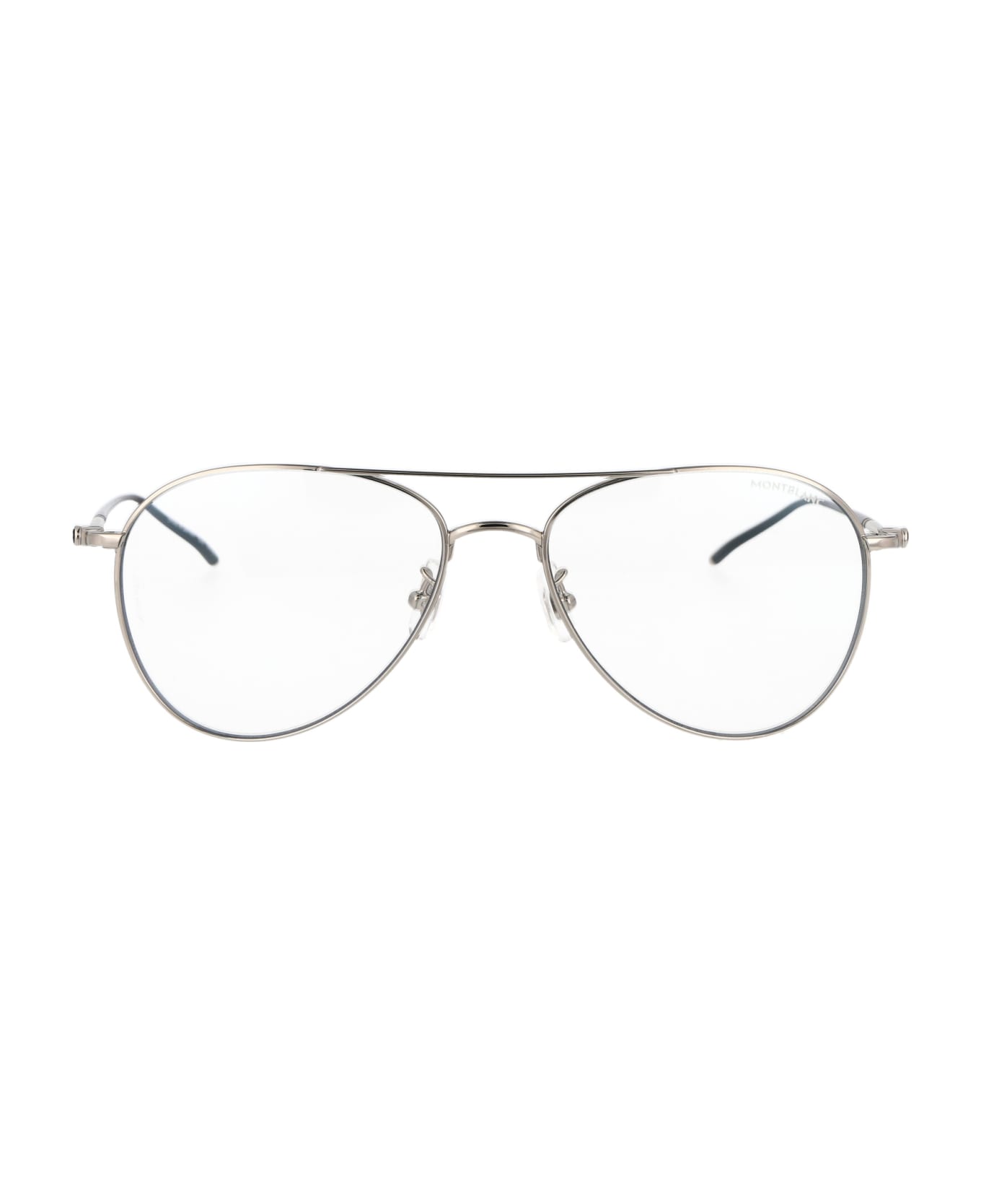 Montblanc Mb0128s Sunglasses - 009 SILVER SILVER TRANSPARENT