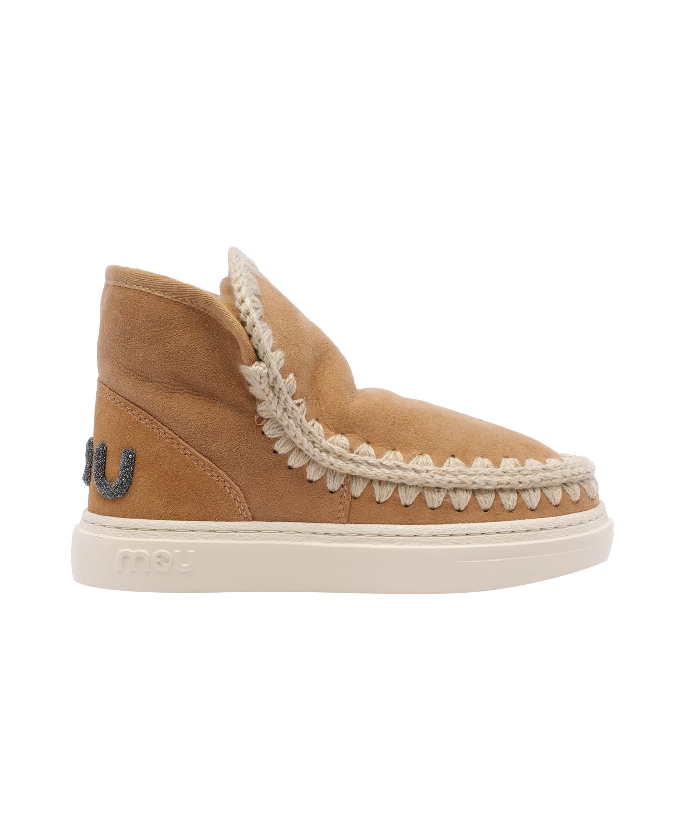 Mou Eskimo Bold Glitter Logo Sneakers - Brown