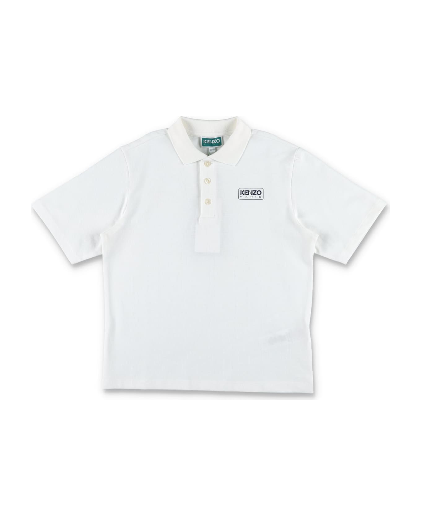 Kenzo Kids Logo Polo Shirt - IVORY