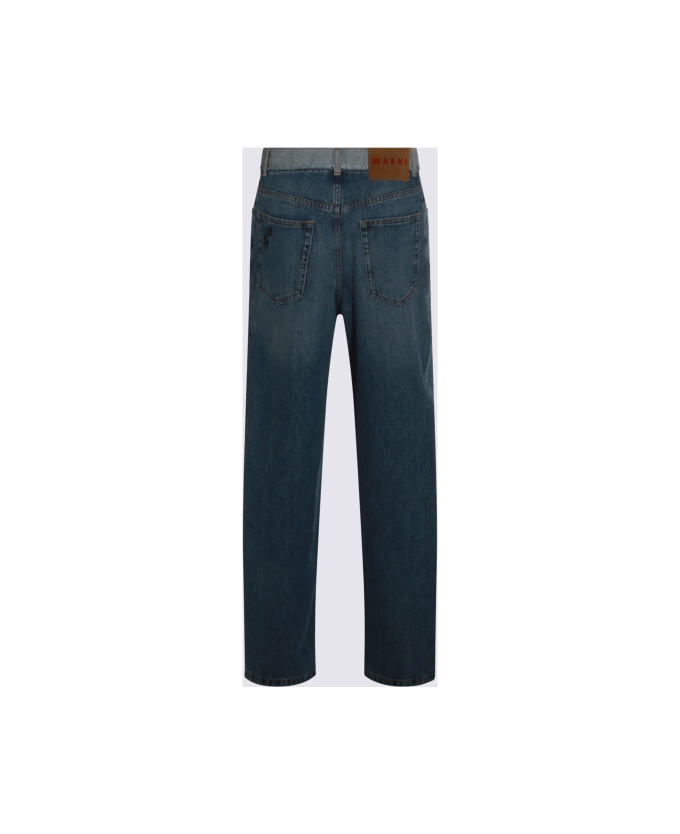Marni Blue Cotton Jeans - Clear Blue