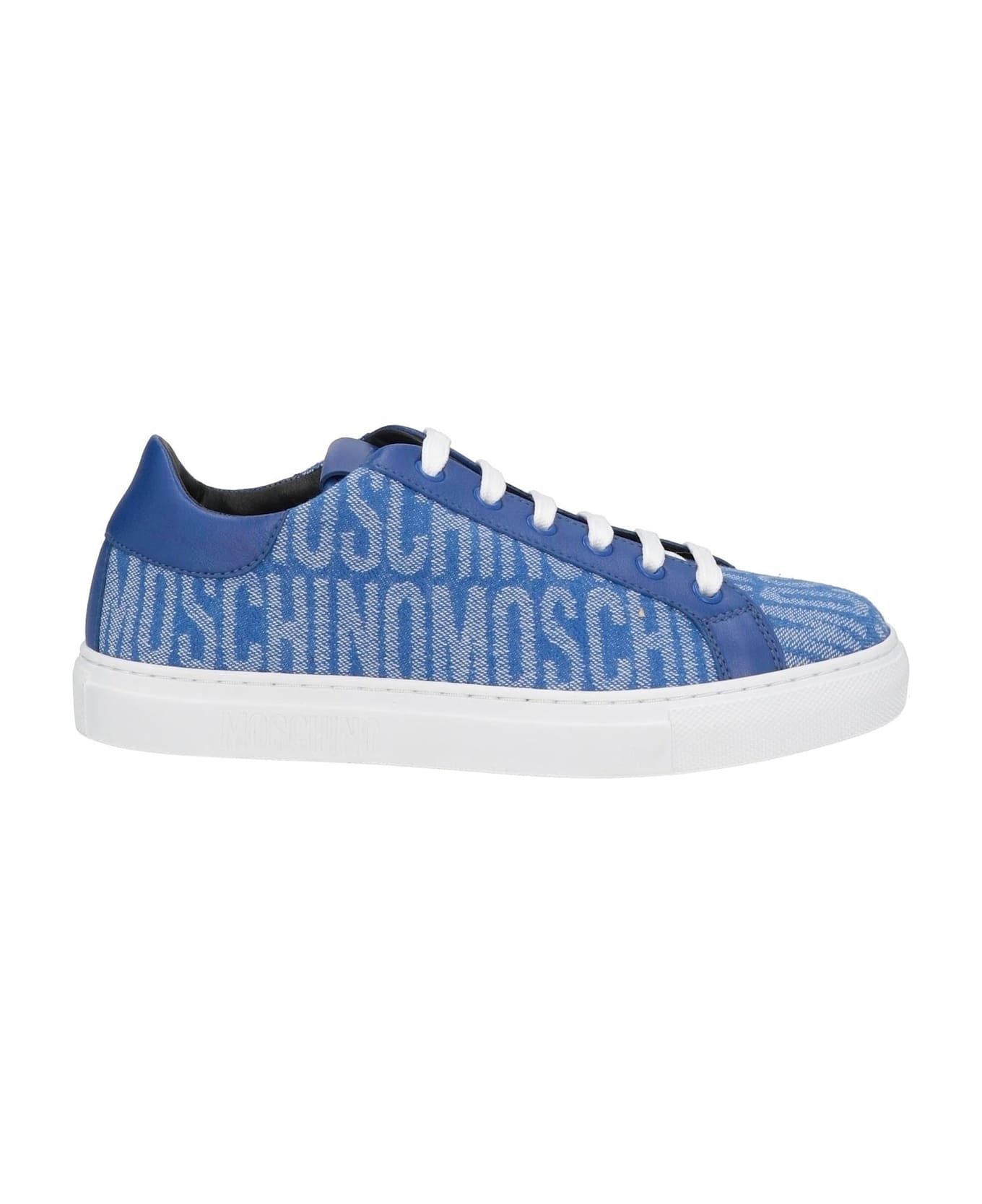 Moschino Logo Low Top Sneakers - Blue