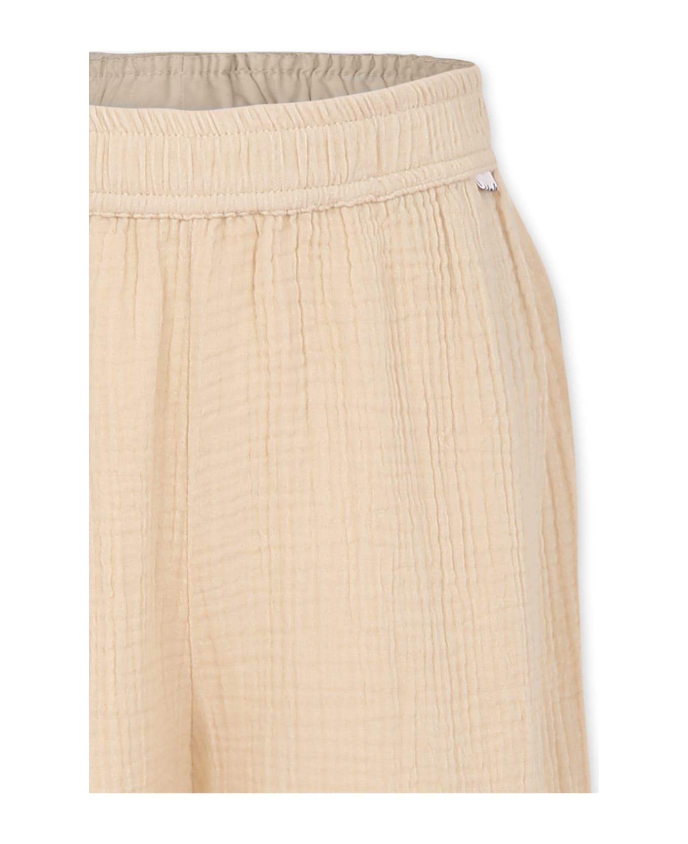 Molo Beige Trousers For Girl - Beige