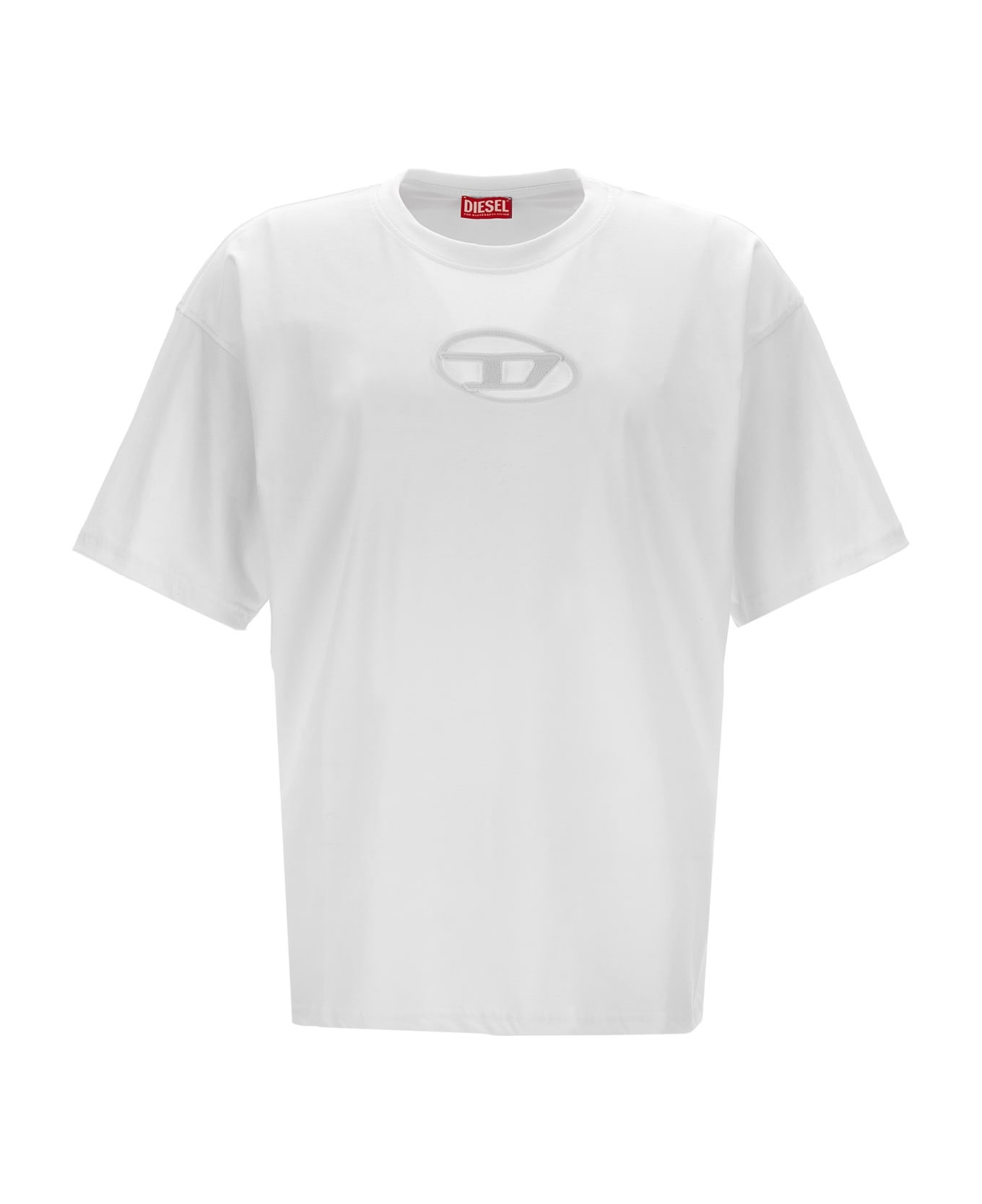 国内発送関税込み DIESEL T-Boxt-Od T シャツ Men's T-shirt with Diesel patch logo | Black | Diesel