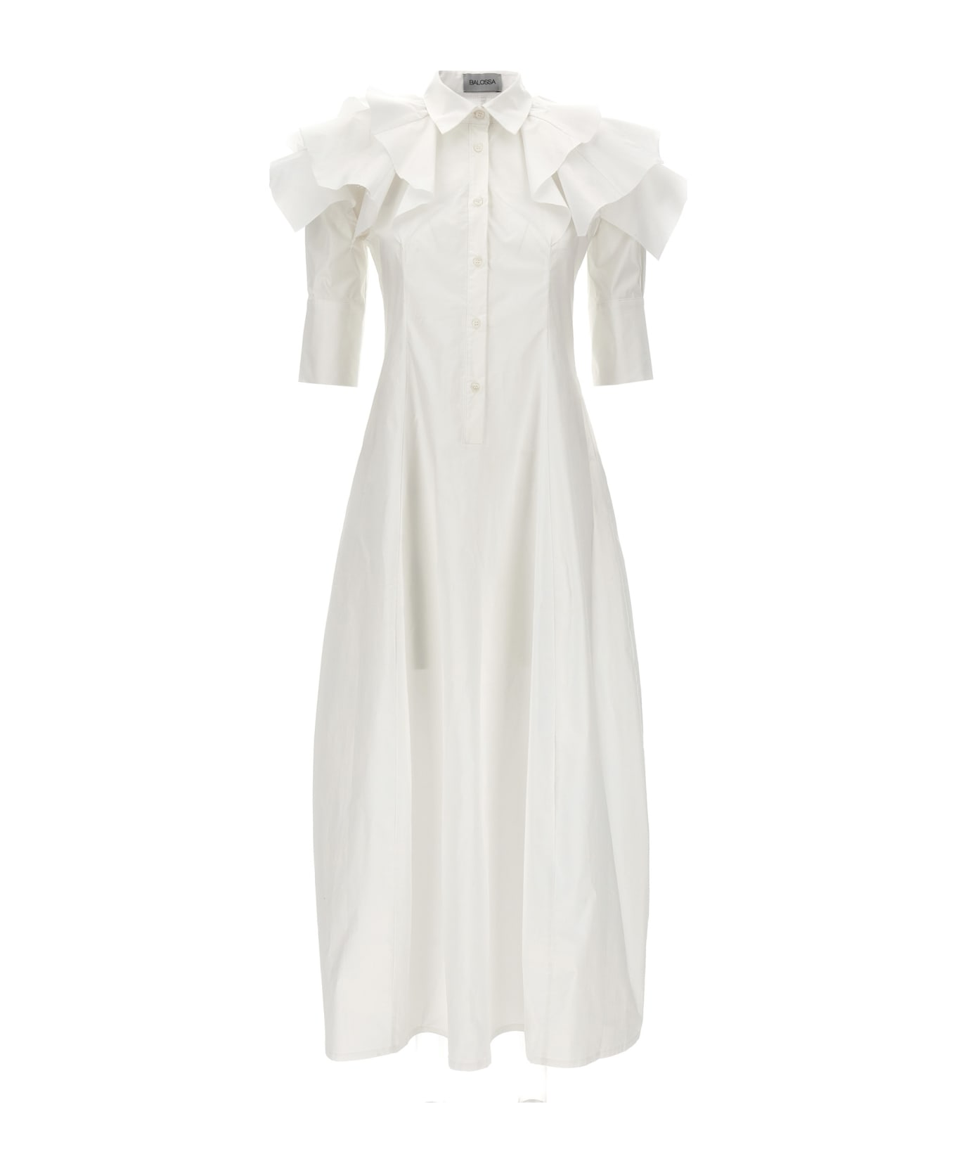 Balossa 'miami' Shirt Dress - White ワンピース＆ドレス