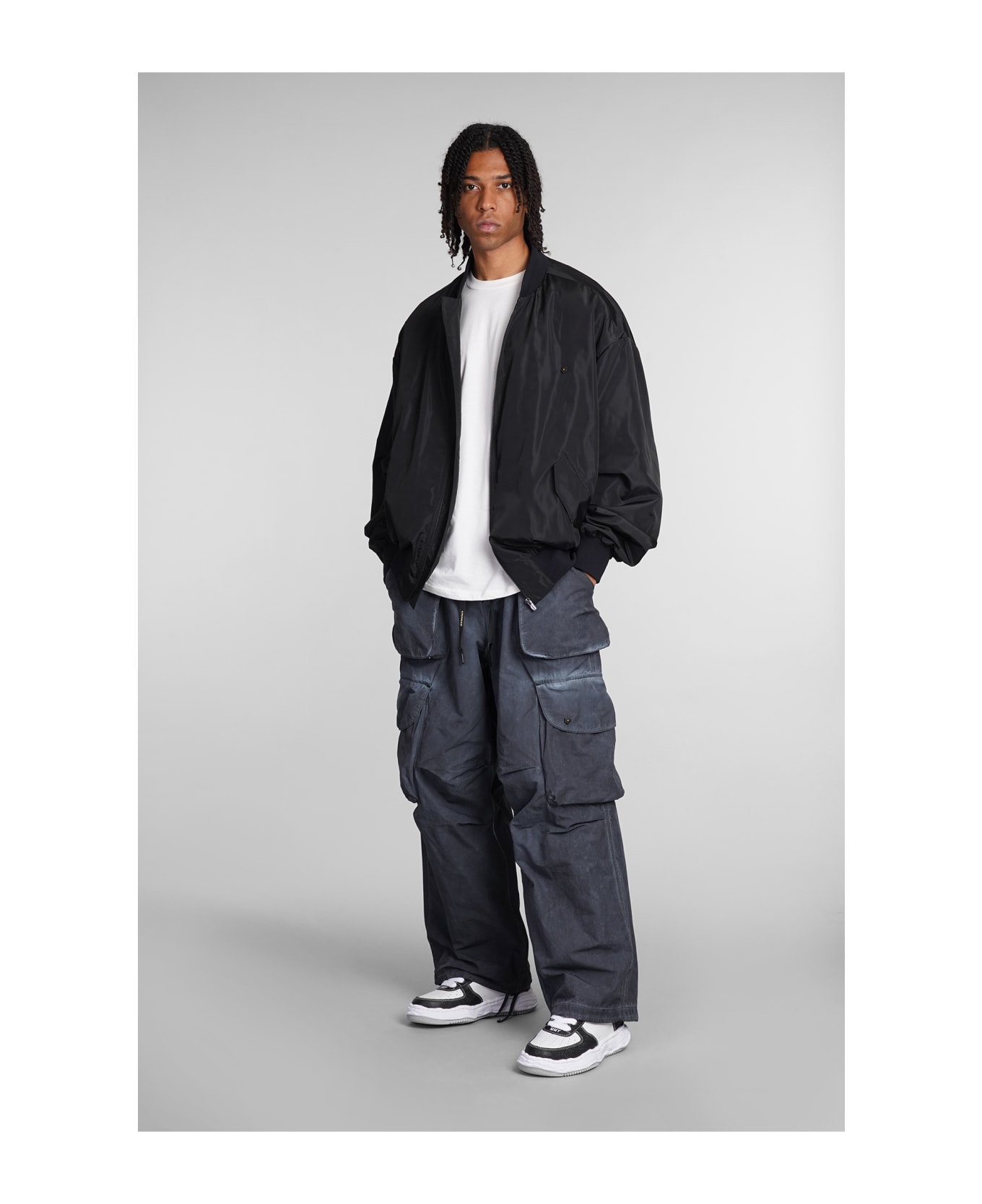 A Paper Kid Pants In Black Cotton