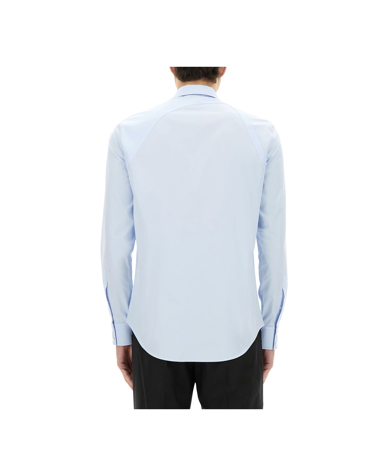 Alexander McQueen Harness Shirt With T Buckle - AZURE