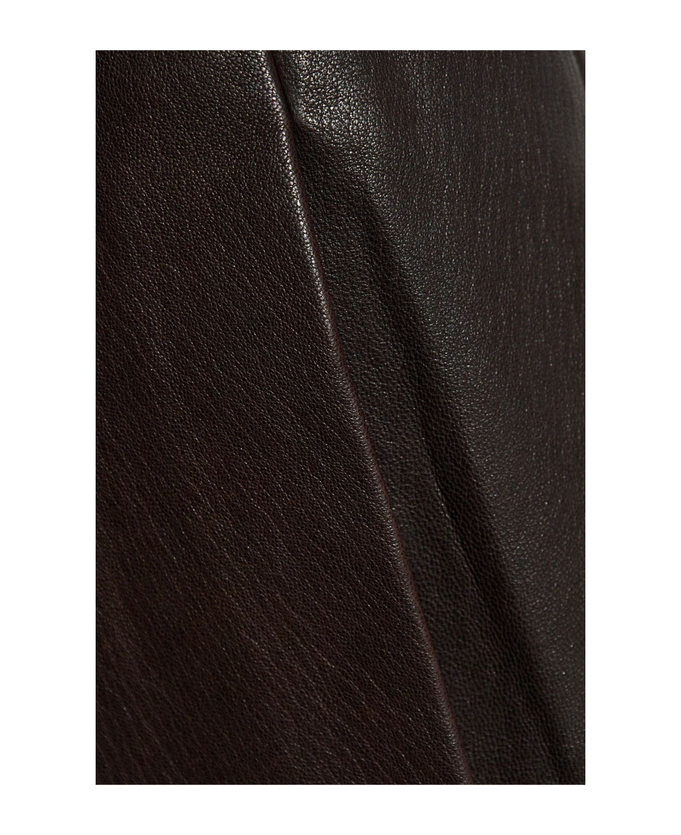 Ferragamo Leather Skirt - Dark