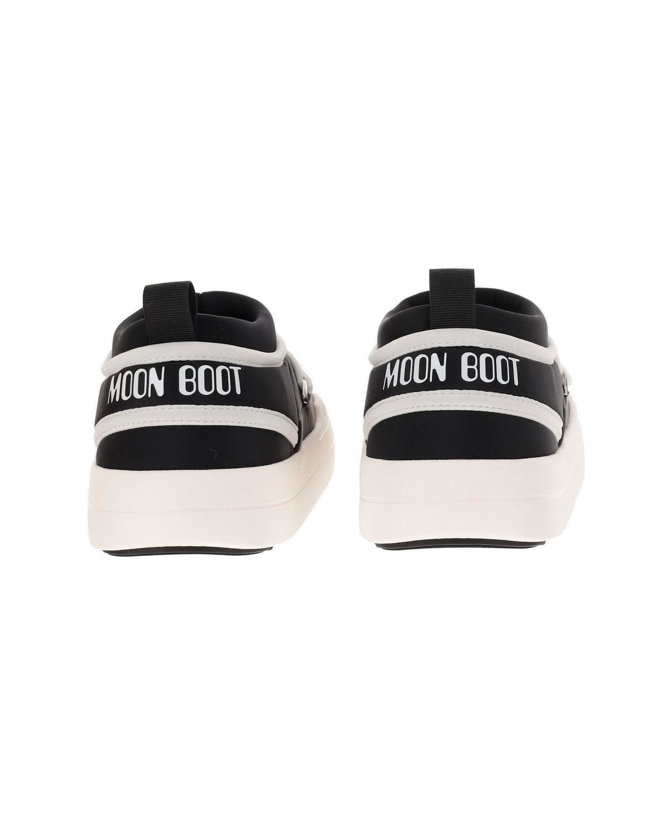 Moon Boot Park Icon Round Toe Sneakers - Black