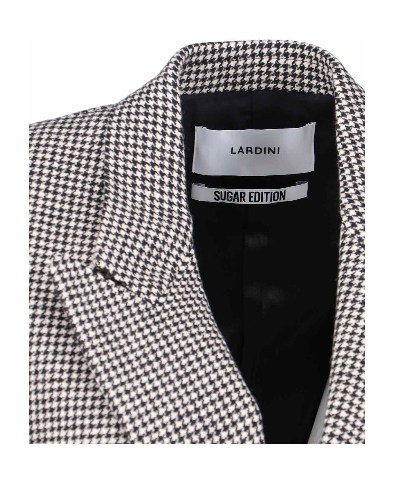 Lardini Double-breasted Wool Blend Blazer - Black  