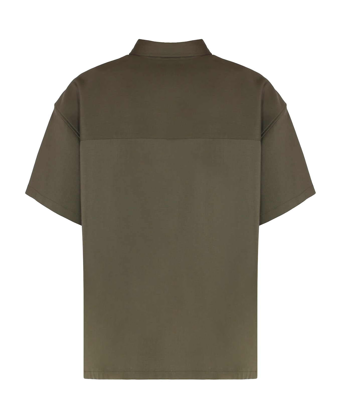 DARKPARK Alex Short Sleeve Wool Polo Shirt - green