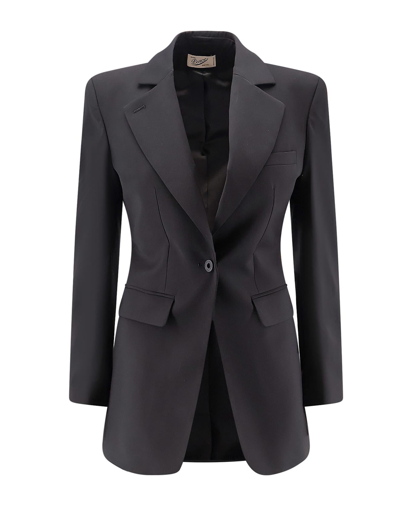 Pence Isabella Virgin Wool Blazer - Black