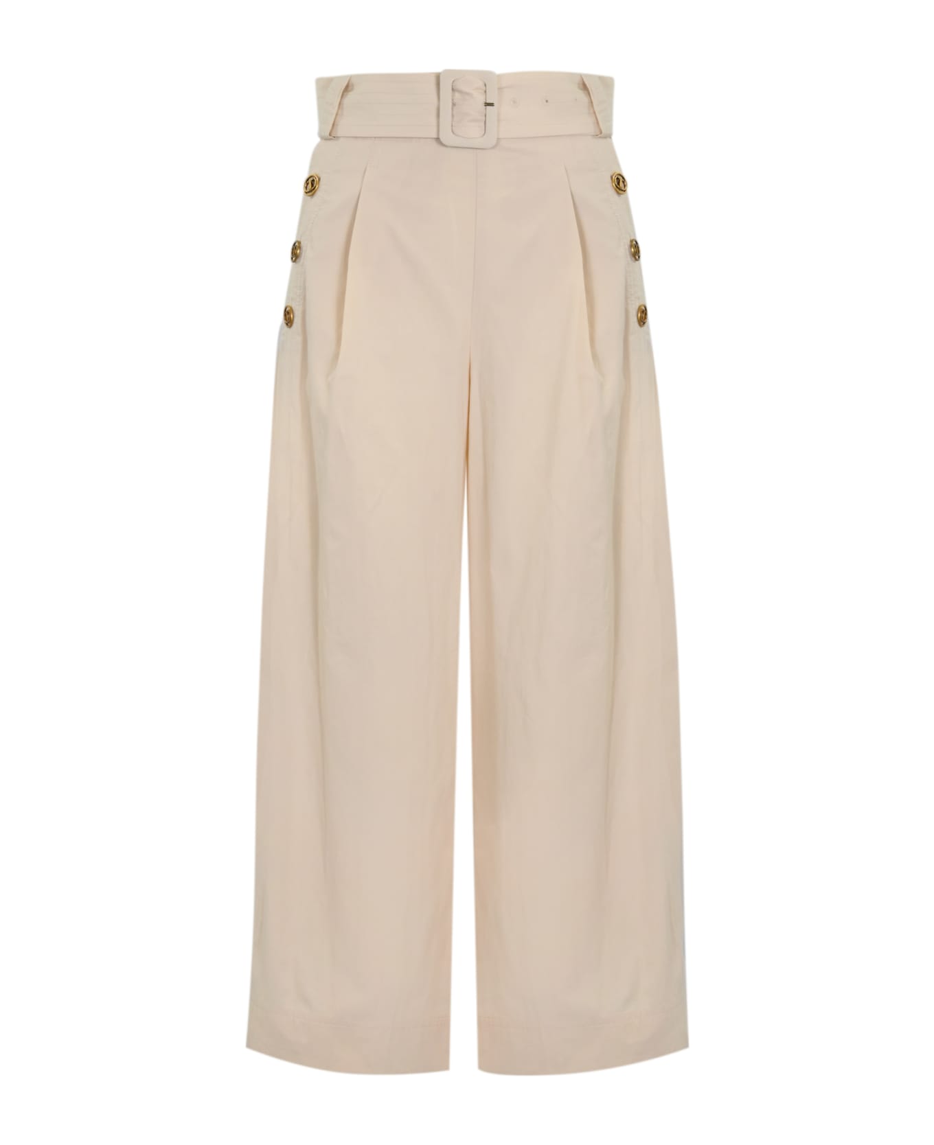 TwinSet Cropped Poplin Trousers ボトムス