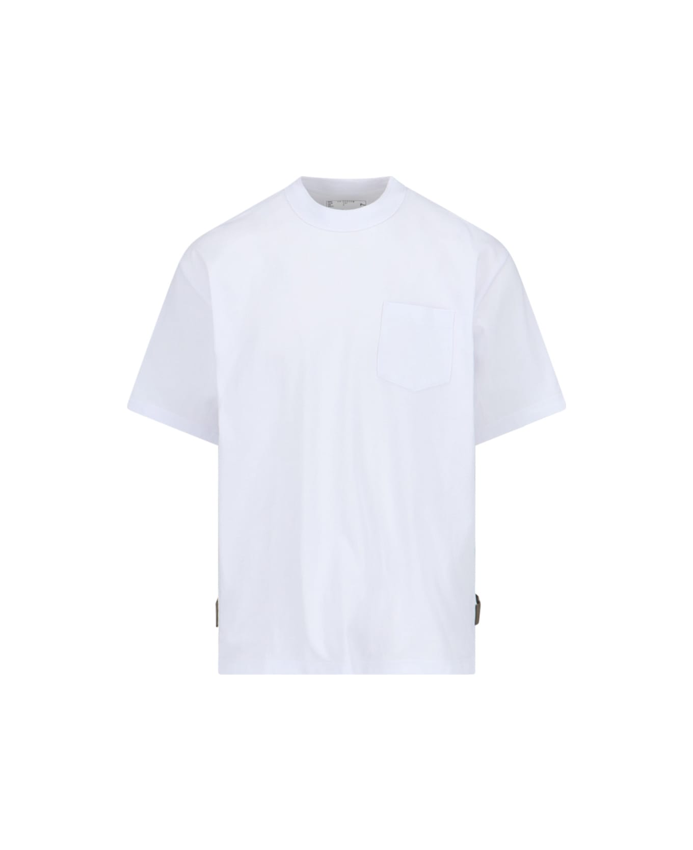Sacai Zip Detail T-shirt - WHITE シャツ