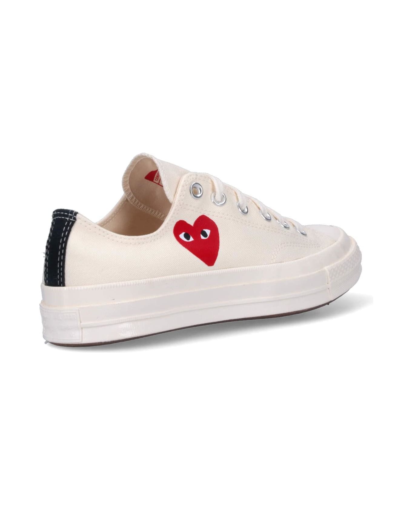 Comme des Garçons Play 'converse Chuck 70' Low Sneakers - WHITE