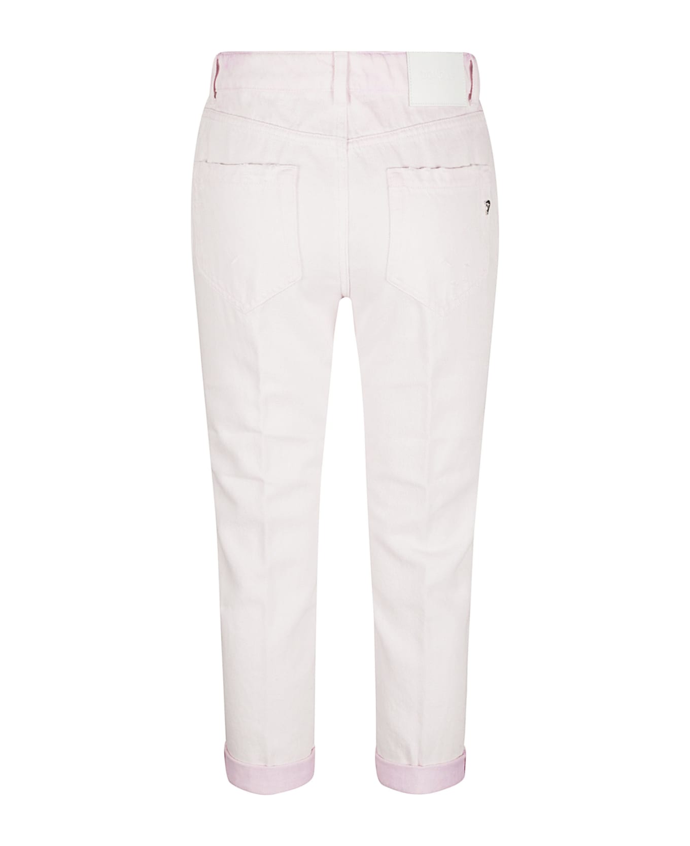 Dondup Buttoned Cropped Jeans - Pink