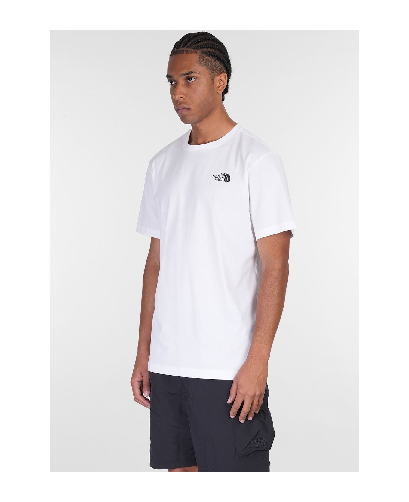 The North Face Ss Box Nse Tee T-shirt In White Cotton - white